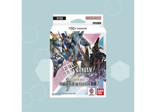 Gamers Guild AZ Gundam Card Game Gundam Card Game: [ST08] Starter Deck Flash of Radiance (Pre-Order) Southern Hobby