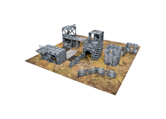 Gamers Guild AZ Halo: Flashpoint Halo: Flashpoint - Deluxe Buildable 3D Terrain Set Mantic Games
