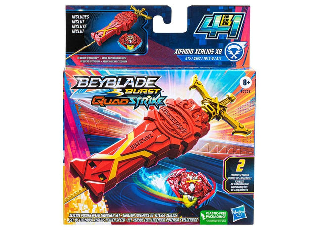 Gamers Guild AZ Hasbro Beyblade: QuadStrike Xcalius Power Speed Launcher Pack ACD Distribution