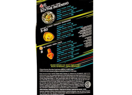 Gamers Guild AZ Hasbro Beyblade X: Booster Set - Scythe Incendio 3-80B Discontinue