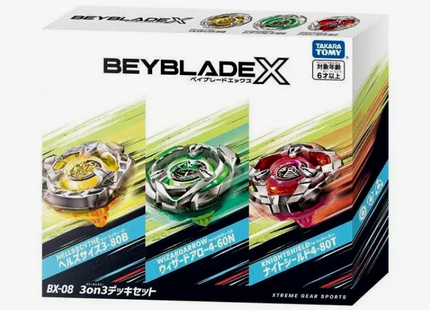 Gamers Guild AZ Hasbro Beyblade X: BX-08 - 3 on 3 Battle Set Mall Of Toys