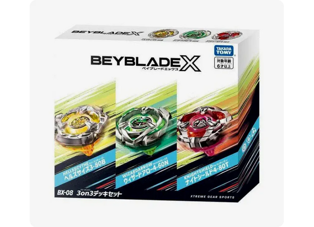 Gamers Guild AZ Hasbro Beyblade X: BX-08 - 3 on 3 Battle Set Mall Of Toys