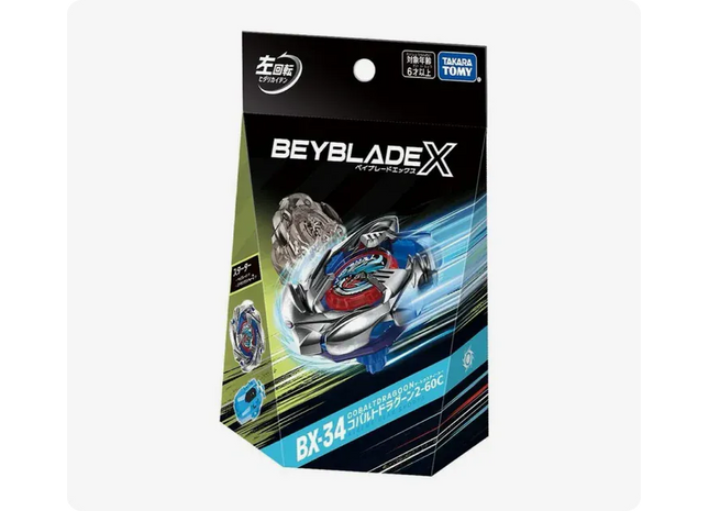 Gamers Guild AZ Hasbro Beyblade X: BX-34 Starter - Cobalt Dragoon 2-60 Cyclone Mall Of Toys