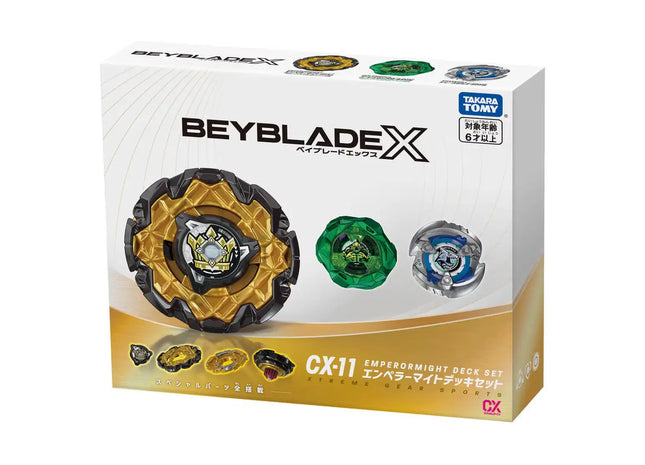 Gamers Guild AZ Hasbro Beyblade X: CX-11 Emperor Might Deck Set Discontinue