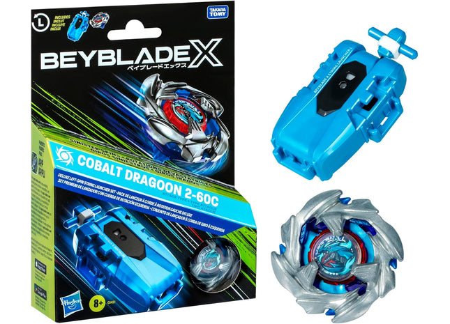 Gamers Guild AZ Hasbro Beyblade X: Deluxe Launcher Set - Cobalt Dragoon 2-60C Discontinue