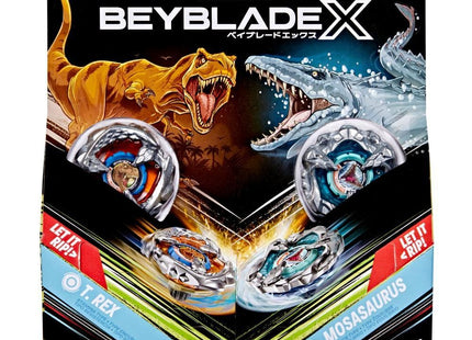 Gamers Guild AZ Hasbro Beyblade X Jurassic World Collab T. Rex vs. Mosasaurus Multipack Set ACD Distribution