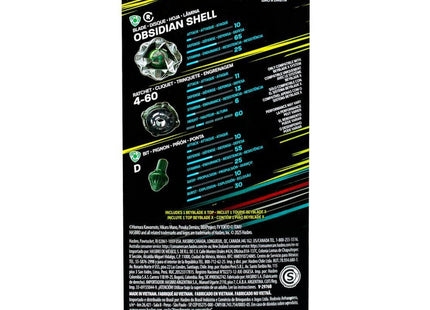 Gamers Guild AZ Hasbro Beyblade X: Obsidian Shell 4-60D Booster Pack Discontinue