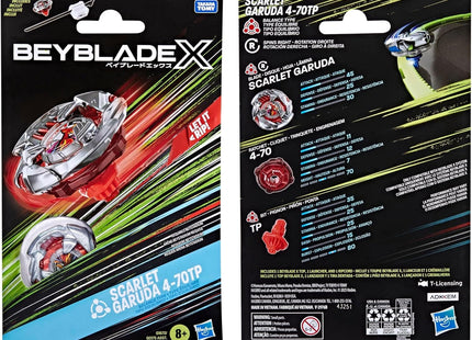 Gamers Guild AZ Hasbro Beyblade: X: Scarlet Garuda 4-70TP Starter Set ACD Distribution