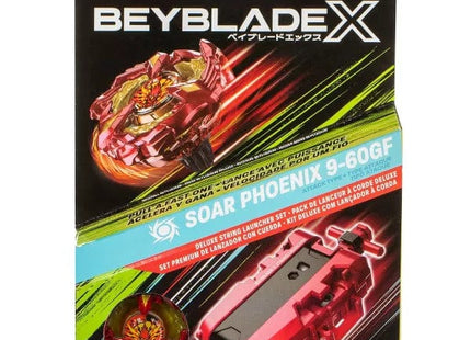 Gamers Guild AZ Hasbro Beyblade X: Soar Phoenix 9-60GF Deluxe String Launcher Set ACD Distribution