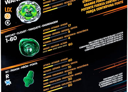 Gamers Guild AZ Hasbro Beyblade X: Starter Set - Wand Wizard 1-60R Discontinue