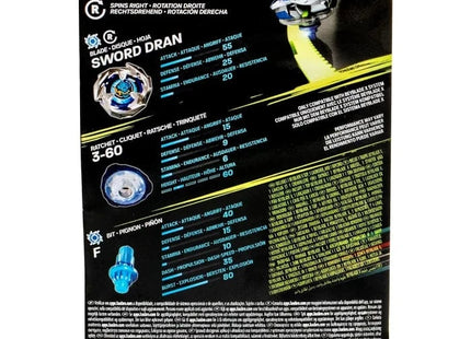 Gamers Guild AZ Hasbro Beyblade: X: Sword Dran 3-60F Starter Set ACD Distribution