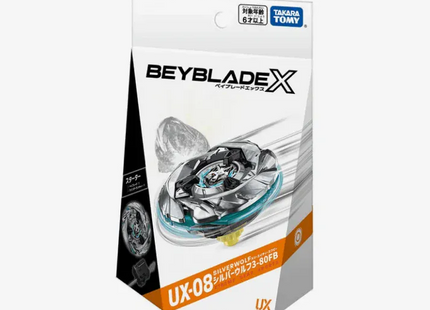 Gamers Guild AZ Hasbro Beyblade X UX-08 Starter - Silver Wolf 3-80FB Mall Of Toys