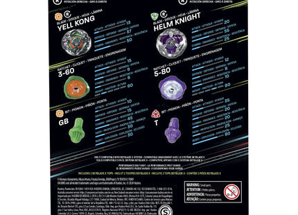 Gamers Guild AZ Hasbro Beyblade X: Yell Kong 3-60GB vs. Helm Knight 5-80T Discontinue