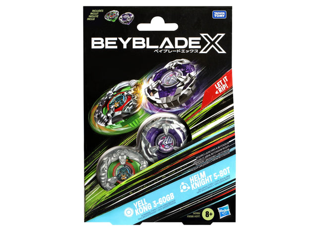 Gamers Guild AZ Hasbro Beyblade X: Yell Kong 3-60GB vs. Helm Knight 5-80T Discontinue