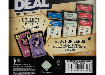 Gamers Guild AZ Hasbro Monopoly Deal: Fourth Wing PHD