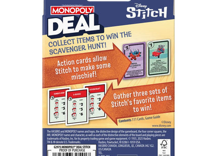 Gamers Guild AZ Hasbro Monopoly Deal: Stitch ACD Distribution