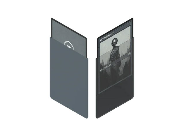 Gamers Guild AZ Heavy Play LLC CURV Sleeves: Standard 100ct - Artificer Grey - Black Friday AGD