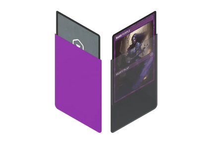 Gamers Guild AZ Heavy Play LLC CURV Sleeves: Standard 100ct - Bard Purple - Black Friday AGD