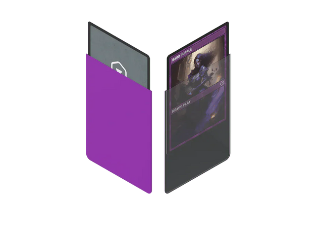 Gamers Guild AZ Heavy Play LLC CURV Sleeves: Standard 100ct - Bard Purple - Black Friday AGD