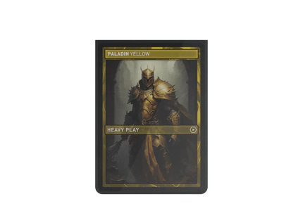 Gamers Guild AZ Heavy Play LLC CURV Sleeves: Standard 100ct - Paladin Yellow (Pre-Order) Southern Hobby