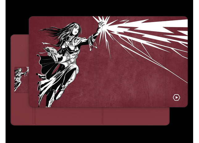 Gamers Guild AZ Heavy Play LLC Heavy Play: ETB Playmat Art Masters - Lightning Bolt by Phil Stone Southern Hobby