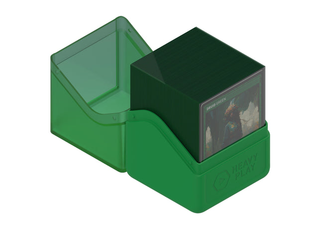 Gamers Guild AZ Heavy Play LLC Heavy Play RFG Deck Box 100 Double Sleeved - Druid Green Southern Hobby