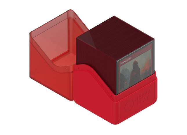 Gamers Guild AZ Heavy Play LLC Heavy Play RFG Deck Box 100 Double Sleeved - Shaman Red Southern Hobby