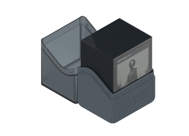 Gamers Guild AZ Heavy Play LLC Heavy Play RFG Deck Box 80 Double Sleeved - Artificer Grey Southern Hobby