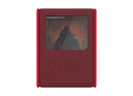 Gamers Guild AZ Heavy Play LLC Heavy Play RFG Deck Box MAX 80 Double Sleeved - Barbarian Red Southern Hobby