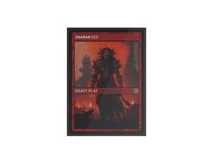 Gamers Guild AZ Heavy Play LLC SPIKE Sleeves: Standard 100ct - Shaman Red (Pre-Order) AGD