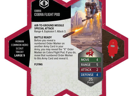 Gamers Guild AZ Heroscape G.I. JOE Heroscape: COBRA Troopers & COBRA Flight Pod Common Army Expansion [Premium Painted Edition] (Pre-Order) Renegade Game Studios