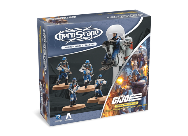 Gamers Guild AZ Heroscape G.I. JOE Heroscape: COBRA Troopers & COBRA Flight Pod Common Army Expansion [Premium Painted Edition] (Pre-Order) Renegade Game Studios