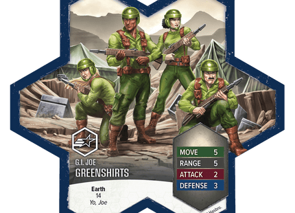 Gamers Guild AZ Heroscape G.I. JOE Heroscape: Greenshirts & Battle Copter Common Army Expansion [Premium Painted Edition] (Pre-Order) Renegade Game Studios