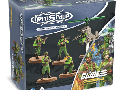 Gamers Guild AZ Heroscape G.I. JOE Heroscape: Greenshirts & Battle Copter Common Army Expansion [Premium Painted Edition] (Pre-Order) Renegade Game Studios