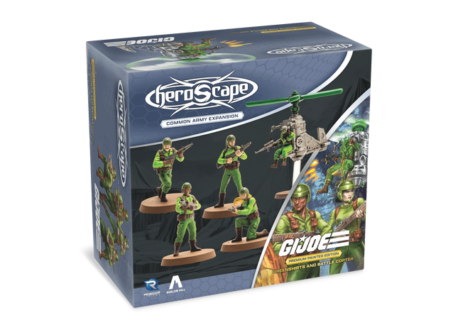 Gamers Guild AZ Heroscape G.I. JOE Heroscape: Greenshirts & Battle Copter Common Army Expansion [Premium Painted Edition] (Pre-Order) Renegade Game Studios