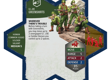 Gamers Guild AZ Heroscape G.I. JOE Heroscape: Greenshirts & Battle Copter Common Army Expansion [Unpainted Edition] (Pre-Order) Renegade Game Studios