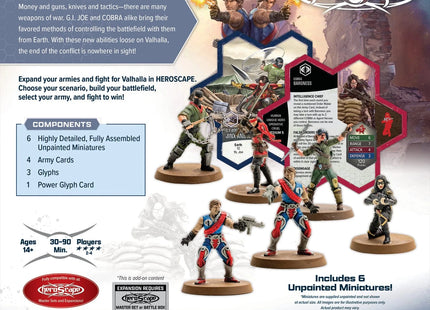 Gamers Guild AZ Heroscape G.I. JOE Heroscape: Strike Forces Army Expansion [Unpainted Edition] (Pre-Order) Renegade Game Studios