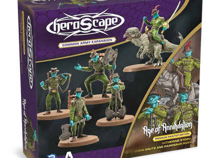 Gamers Guild AZ Heroscape Heroscape: Chain Gruts & Ramosaur Rider Common Army Expansion [Painted] (Pre-Order) Renegade Game Studios