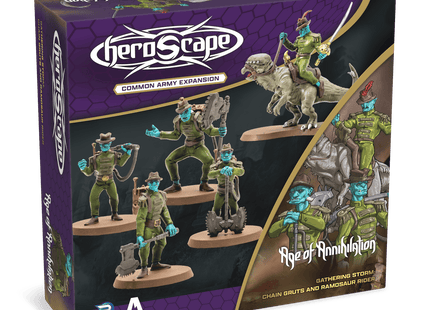 Gamers Guild AZ Heroscape Heroscape: Chain Gruts & Ramosaur Rider Common Army Expansion [Unpainted] (Pre-Order) Renegade Game Studios