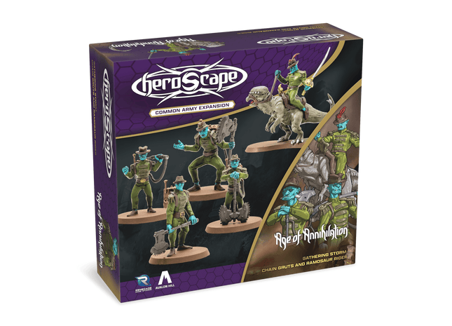 Gamers Guild AZ Heroscape Heroscape: Chain Gruts & Ramosaur Rider Common Army Expansion [Unpainted] (Pre-Order) Renegade Game Studios
