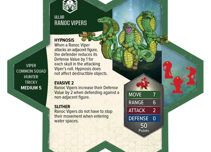 Gamers Guild AZ Heroscape Heroscape: Elites of Ullar & Ranoc Vipers Common Army Expansion [Painted] (Pre-Order) Renegade Game Studios
