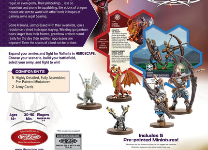 Gamers Guild AZ Heroscape Heroscape: Greatbow Archers & Scions of Icaria Common Army Expansion (Painted) (Pre-Order) Renegade Game Studios