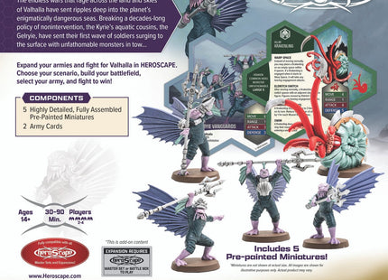 Gamers Guild AZ Heroscape Heroscape: Krakenling & Gelryie Vanguards Common Army Expansion (Painted) (Pre-Order) Renegade Game Studios