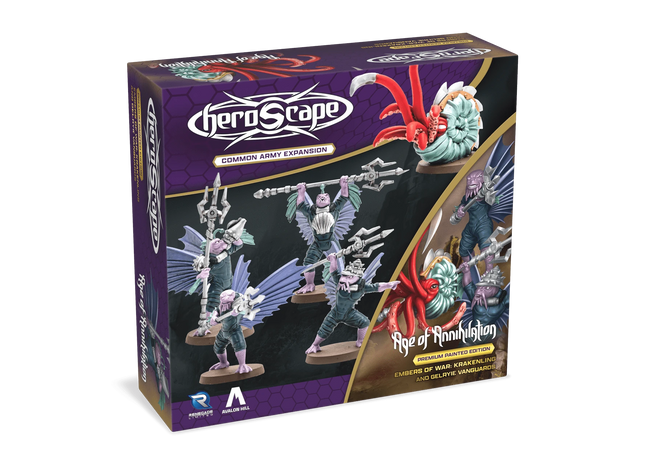 Gamers Guild AZ Heroscape Heroscape: Krakenling & Gelryie Vanguards Common Army Expansion (Painted) (Pre-Order) Renegade Game Studios