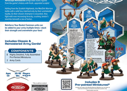 Gamers Guild AZ Heroscape Heroscape: MacDirk Warriors Remastered Army Expansion [Painted] (Pre-Order) Renegade Game Studios