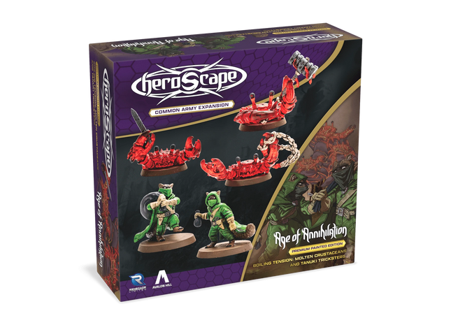 Gamers Guild AZ Heroscape Heroscape: Molten Crustaceans & Tanuki Tricksters Common Army Expansion [Premium Painted Edition] (Pre-Order) Renegade Game Studios