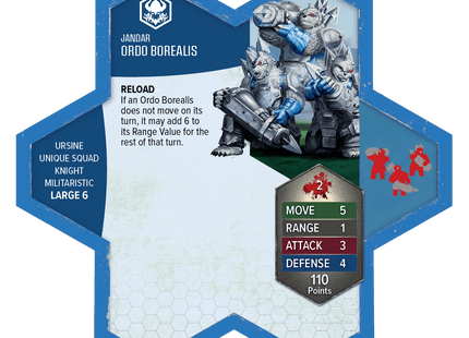 Gamers Guild AZ Heroscape Heroscape: Rising Tide – Knight Primus Adelbern & Ordo Borealis Army Expansion [Premium Painted Edition] (Pre-Order) Renegade Game Studios