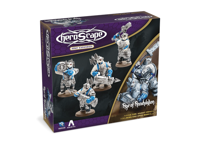Gamers Guild AZ Heroscape Heroscape: Rising Tide – Knight Primus Adelbern & Ordo Borealis Army Expansion Renegade Game Studios