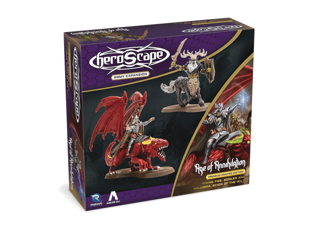 Gamers Guild AZ Heroscape Heroscape: Rising Tide – Sonlen & Halushia, Scion of the Wild Army Expansion [remium Painted Edition] (Pre-Order) Renegade Game Studios
