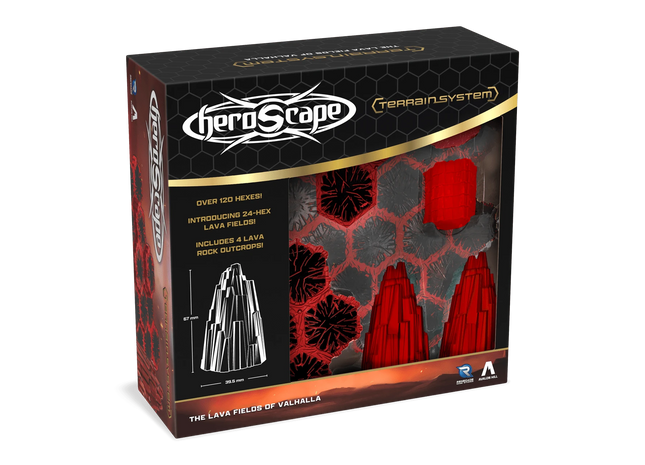 Gamers Guild AZ Heroscape Heroscape: The Lava Fields of Valhalla Terrain Expansion (Pre-Order) Renegade Game Studios